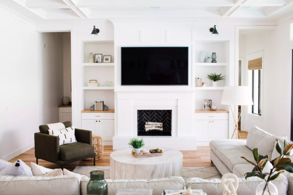 The Coziest Home with a Black Herringbone Fireplace · Haven
