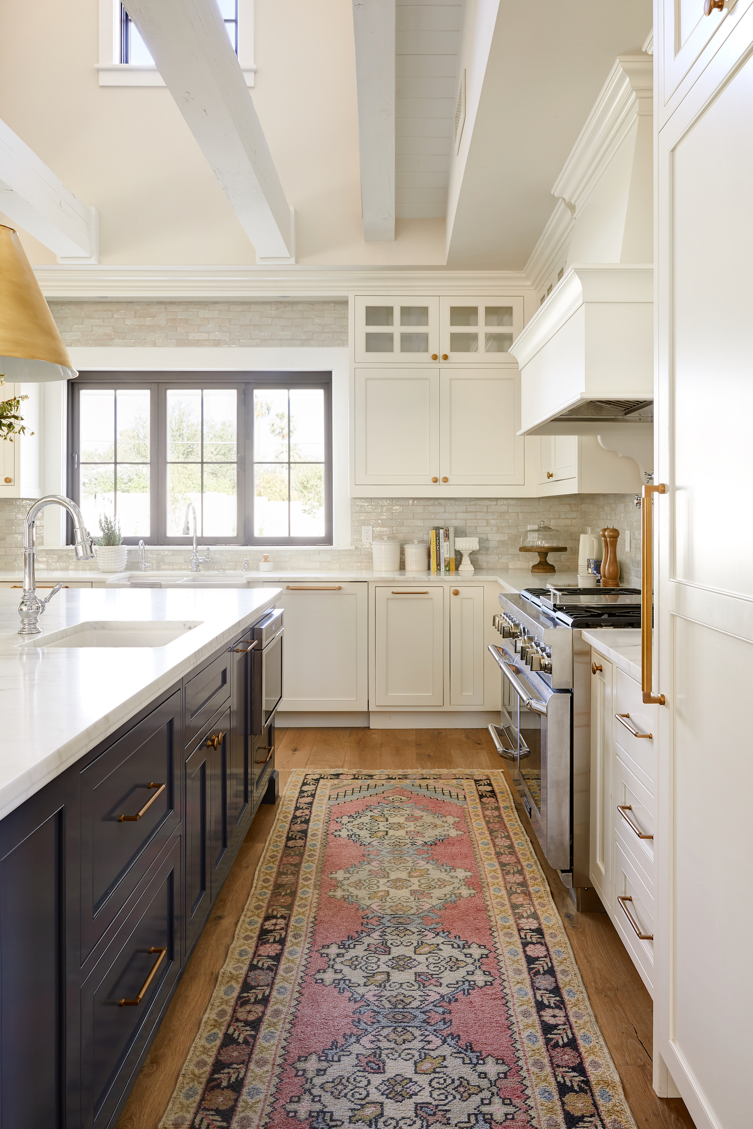 White and Navy Kitchen Design by Phoenix Interior Designer Lexi Westergard Design