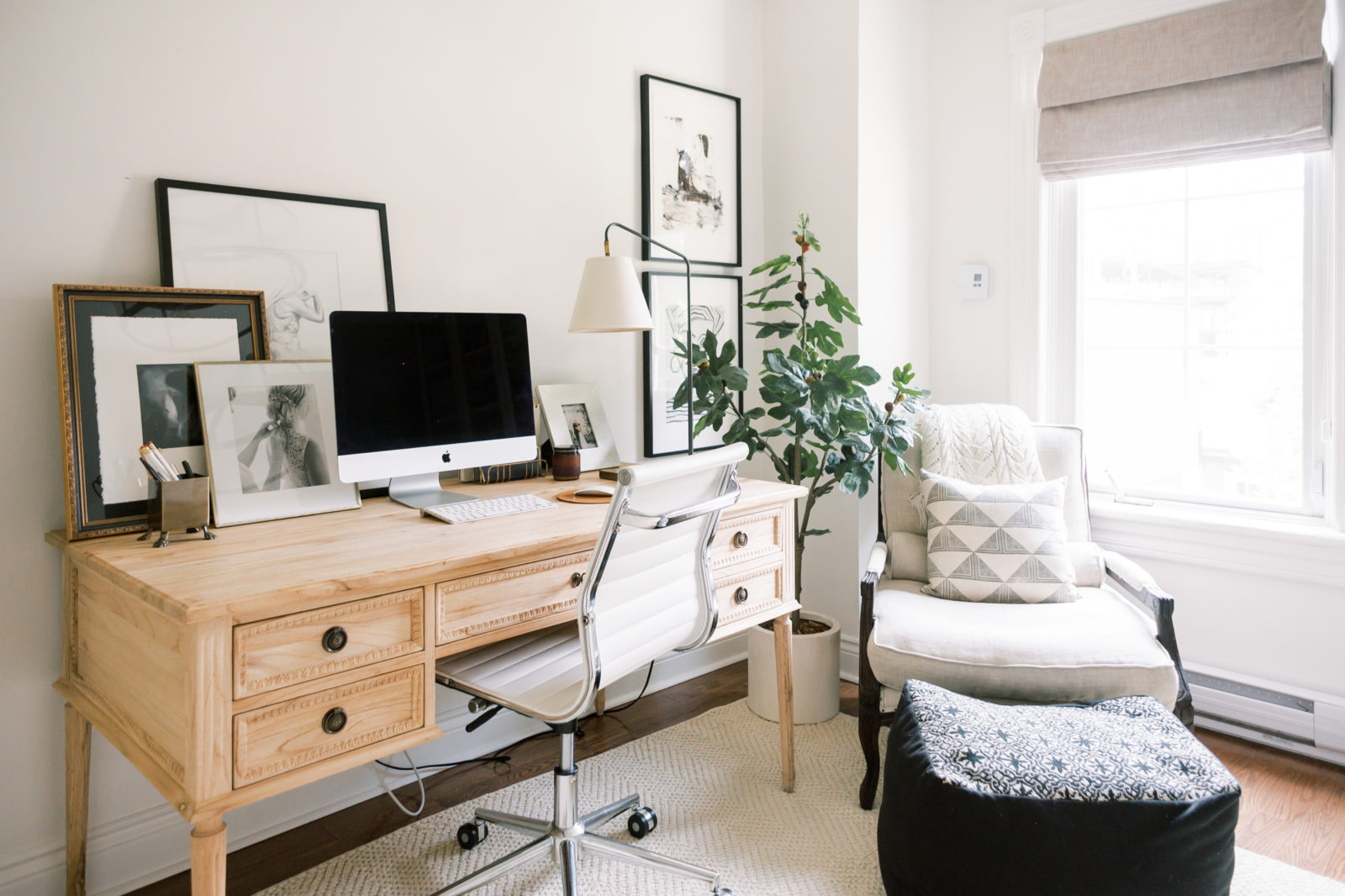 Guest Room Transformed Into Stunning Office for a Work From Home Mama ...