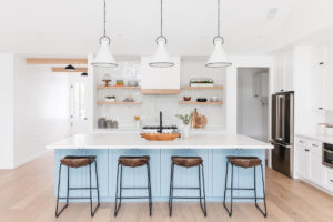 This is the Perfect Blue Paint Color for a Kitchen Island · Haven