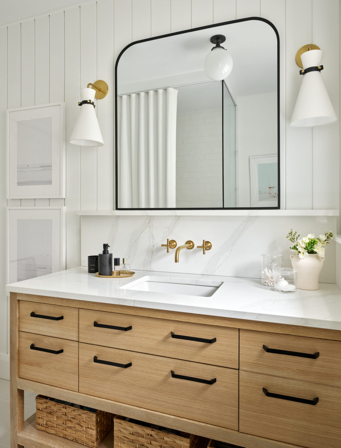 You'll Want To Steal This Genius Bathroom Storage Solution · Haven