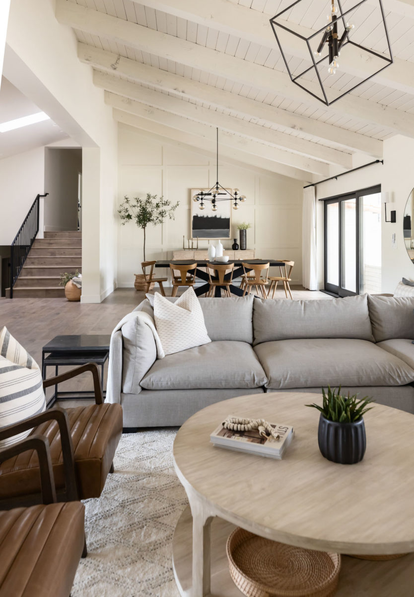 Vaulted Ceilings Accentuate the Neutral Styling of this Soothing Home ...