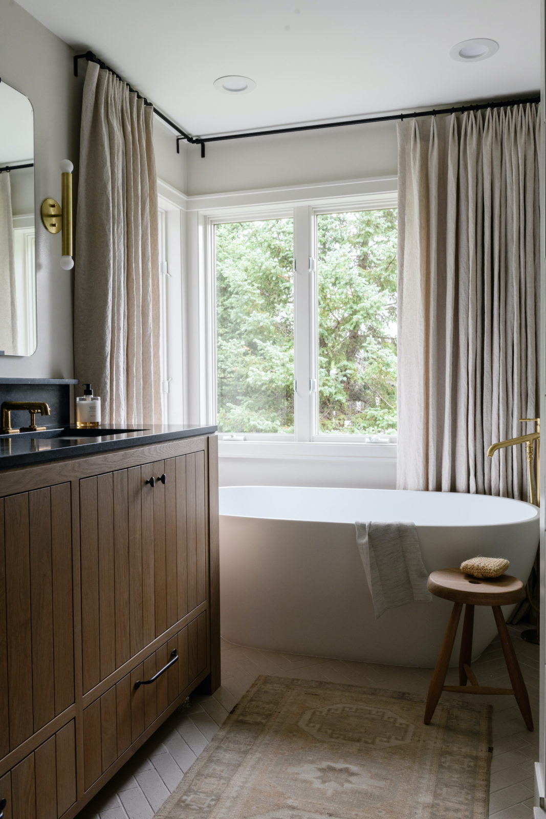 Peek Inside a Pared-Down Traditional Bathroom · Haven
