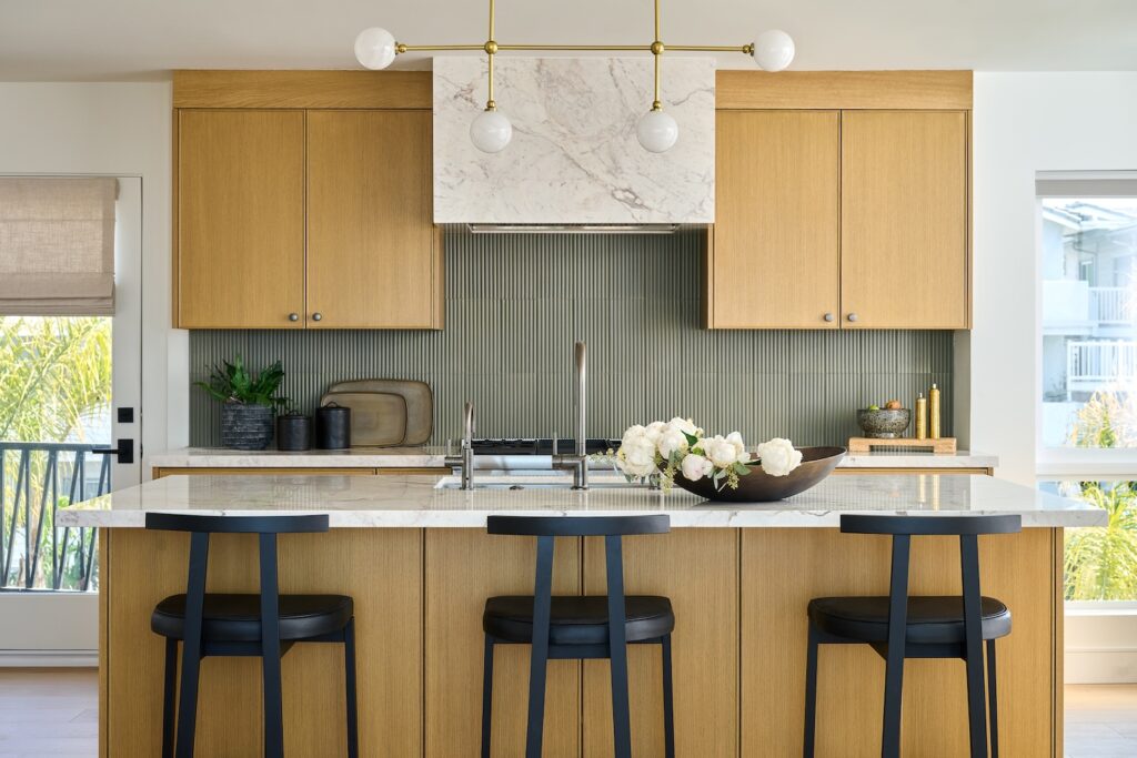 See How a Powder Room Slab Inspired the Color Story of This Coastal ...